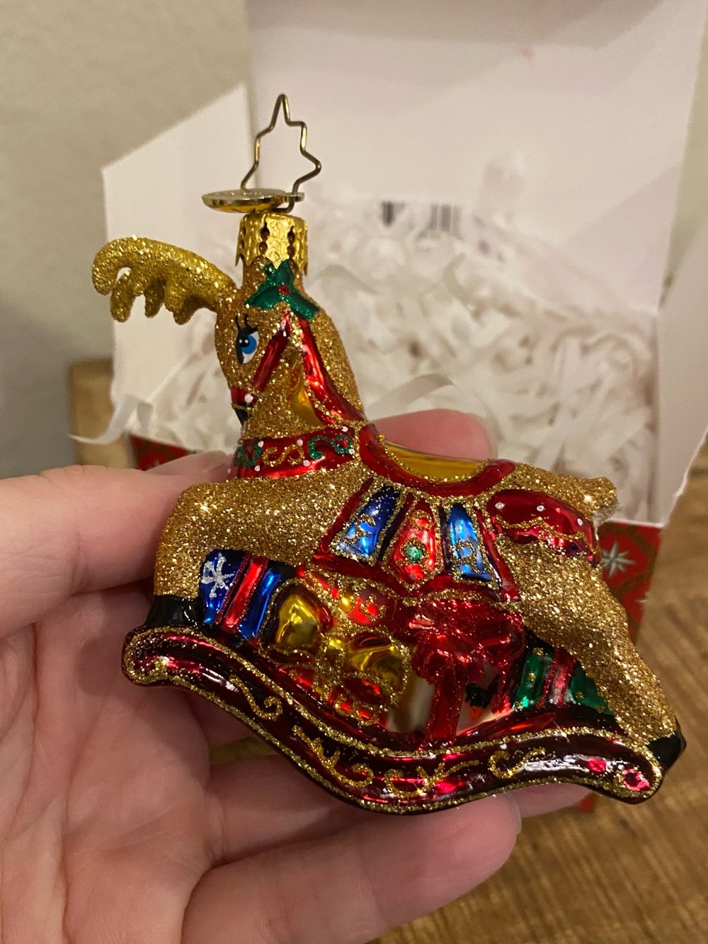 Christopher Radko The Buck Rocks Here ornament